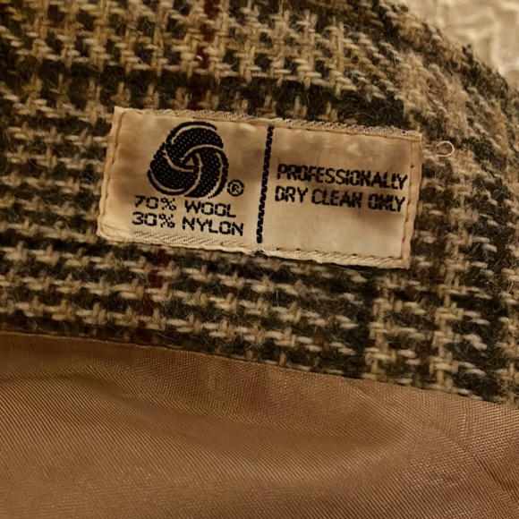 Vintage Tweed Plaid Wool-blend Blazer - Picture 5 of 9